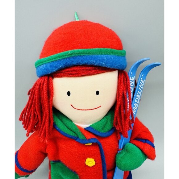Eden Madeline Alpine Winter Skis Snow Boot Outfit Plush Stuffed Doll 20 inch - Picture 2 of 5